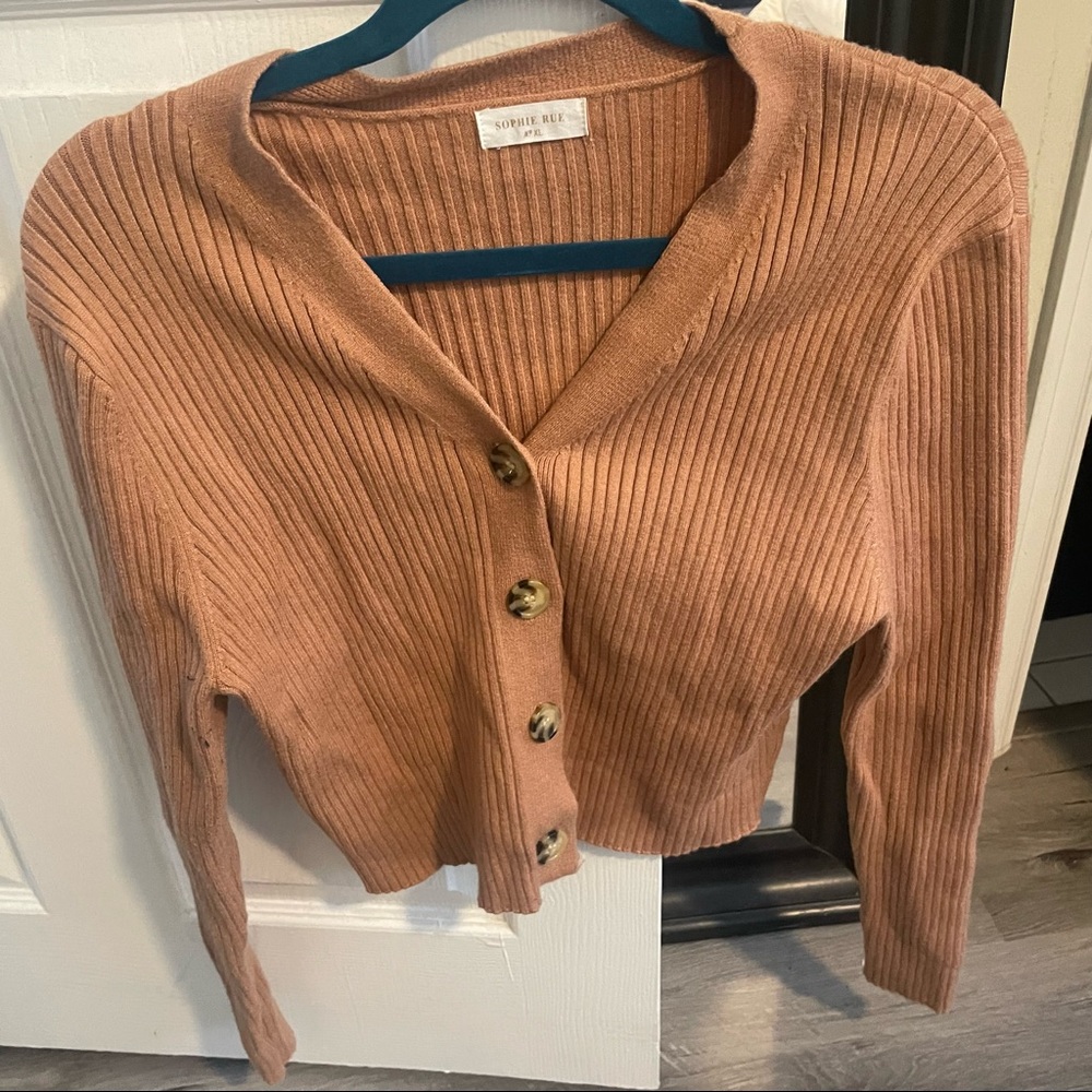 Sophie Rue Cropped Cardigan - XL